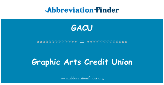 GACU: Graphic Arts kreditne unije