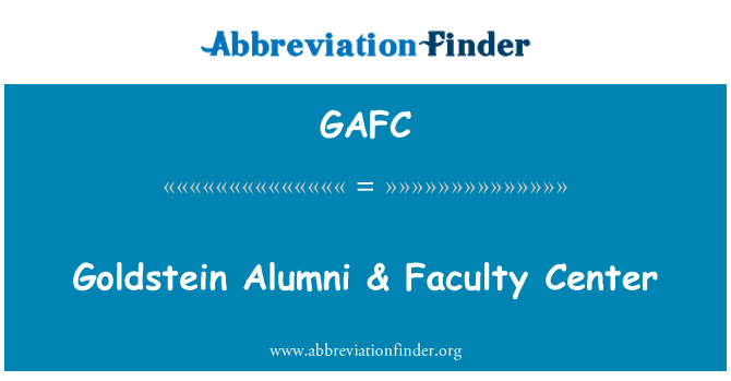 GAFC: Goldstein Alumni & Facultad centro