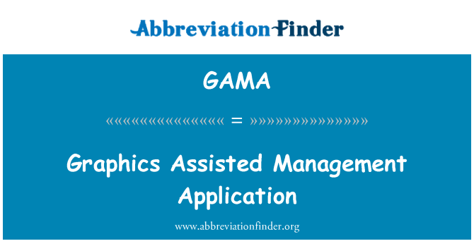 GAMA: Graphics Assisted Management Application