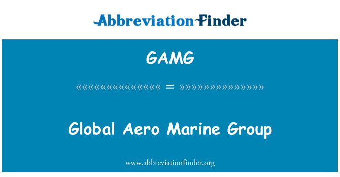 GAMG: Gruppo di Marine Aero globale