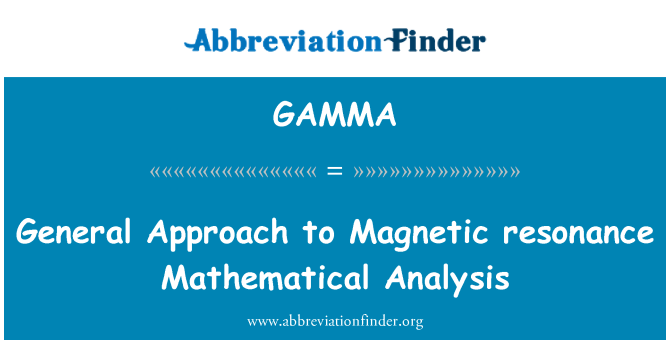 GAMMA: Approche jeneral pou egzamen matematik teknik par