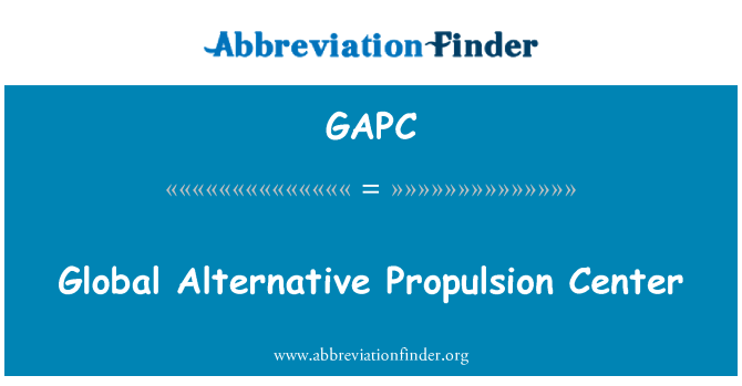 GAPC: Centru global de propulsie alternativa