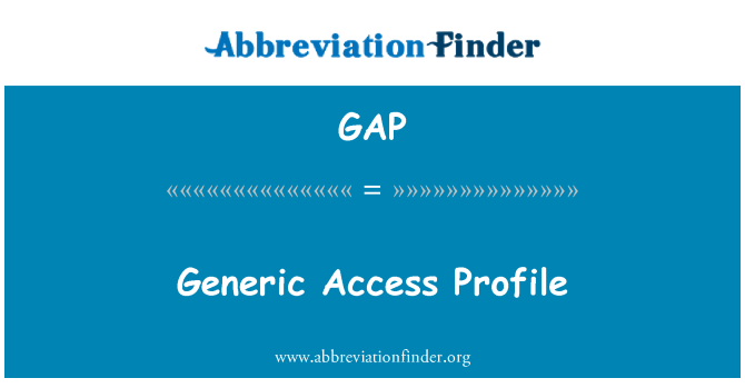 GAP: Profil akses generik