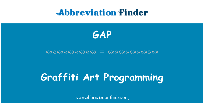 GAP: Graffitikonst programmering