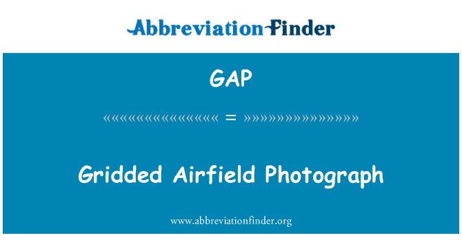 GAP: Mřížkované Airfield fotografie