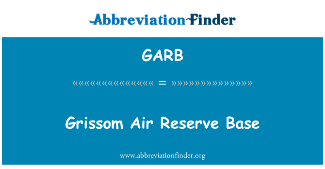 GARB: Γκρίσομ Air βάση των αποθεματικών