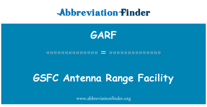 GARF: GSFC antena berbagai fasilitas