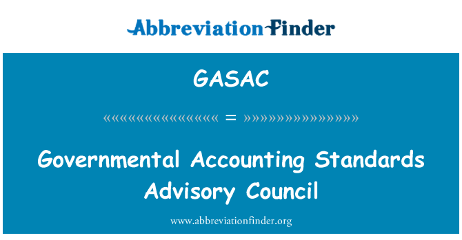 GASAC: Governativa contabilità standard Advisory Council