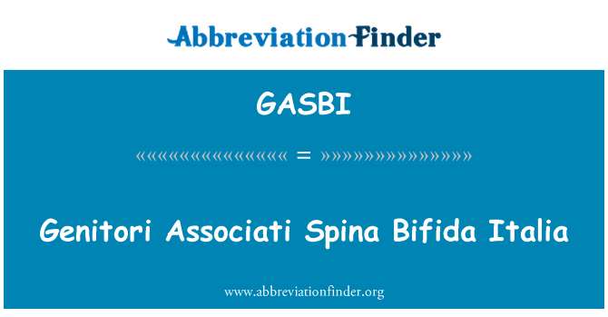 GASBI: Genitori Associati Spina Bifida Italia