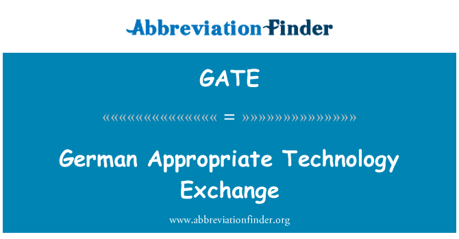 GATE: Echanj teknoloji apwopriye Alman