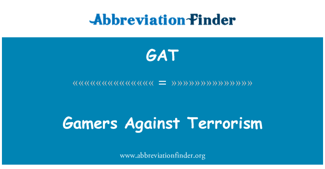 GAT: Hráči proti terorismu