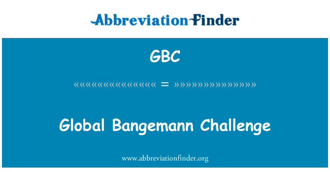 GBC: Globálne Bangemann Challenge