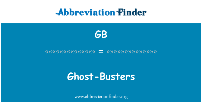 GB: Ghost-Busters