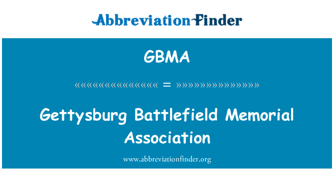 GBMA: Gettysburg mūšio memorialinis asociacijos