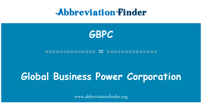 GBPC: 全球業務電力公司