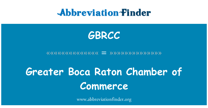 GBRCC: Boca Raton maior câmara de comércio