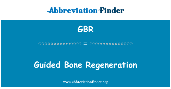 GBR: Regeneração óssea guiada