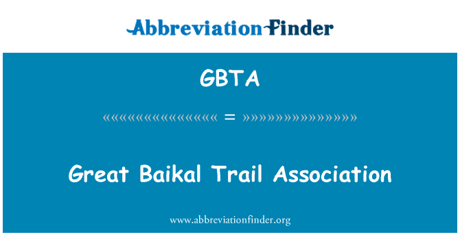 GBTA: Grand Baïkal Trail asosyasyon
