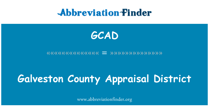 GCAD: Galveston County vurdering District