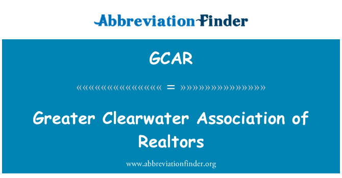GCAR: Asosyasyon Clearwater plus de Realtors