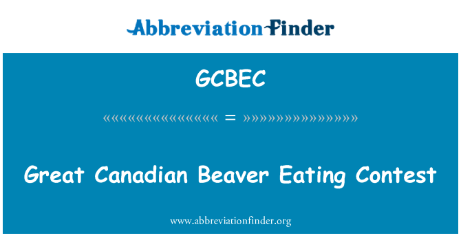 GCBEC: Beaver kbira Kanadiżi ikel konkors