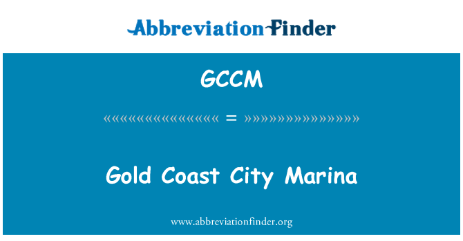 GCCM: Gold Coast město Marina