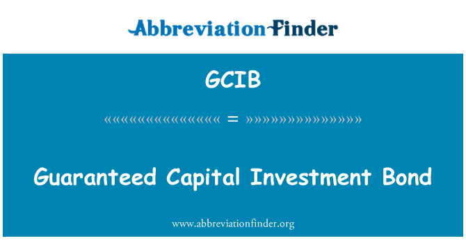 GCIB: 設備投資債券を保証