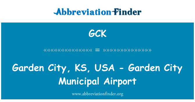 GCK: Garden City, KS, USA - Garden City Municipal Airport