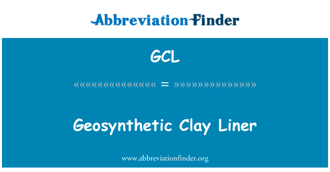 GCL: Doubli en Geosynthetic