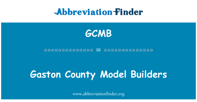 GCMB: Gaston County modelbouwers