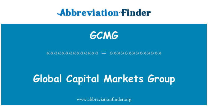 GCMG: Grupp ta ' swieq kapitali globali