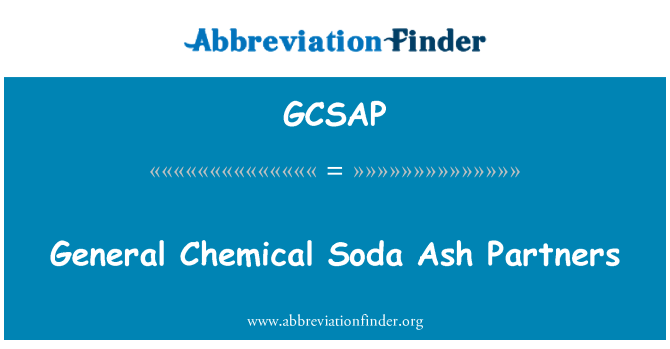 GCSAP: Splošni kemijski Soda Ash partnerji