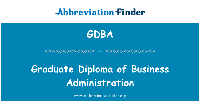 GDBA: Gradyasyon diplòm nan administrasyon biznis