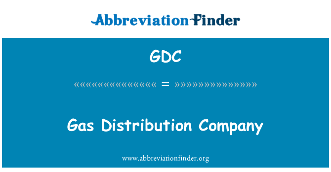 GDC: Société de Distribution de gaz