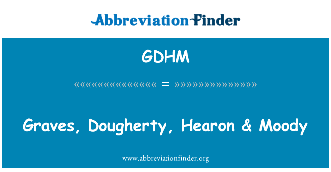 GDHM: หลุมฝังศพ Dougherty, Hearon คุ้ม ค่ามู้ดดี้