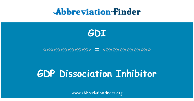 GDI: PGD dissoċjazzjoni Inhibitor