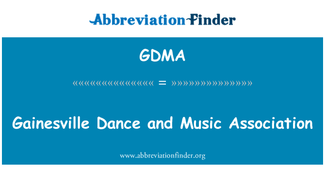 GDMA: Gainesville tari dan musik Asosiasi