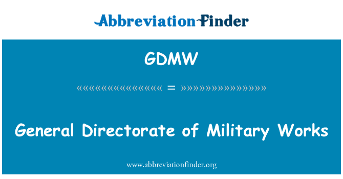 GDMW: ریاست عمومی آثار نظامی