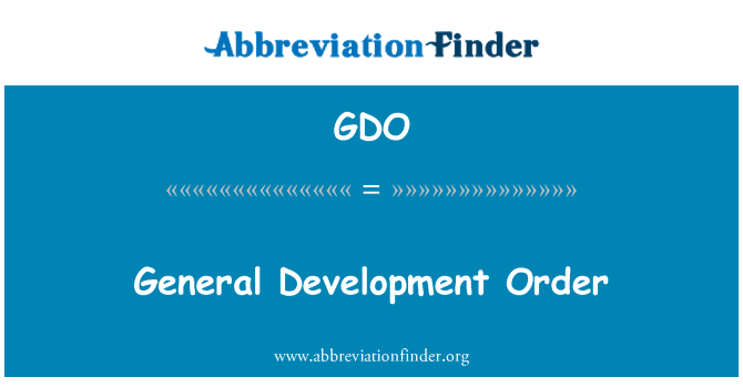 GDO: Jeneral devlòpman lòd
