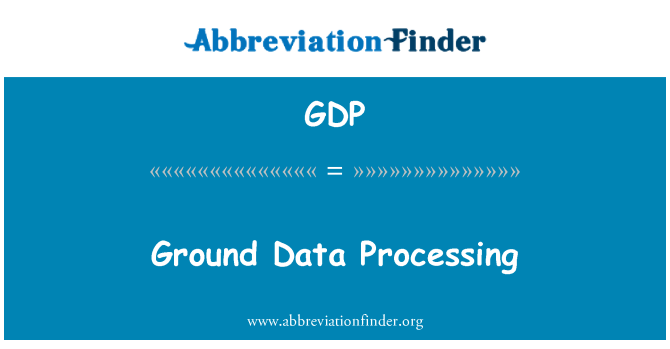 GDP: Planta de procesamiento de datos