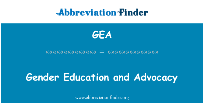 GEA: Kön utbildning och opinionsbildning