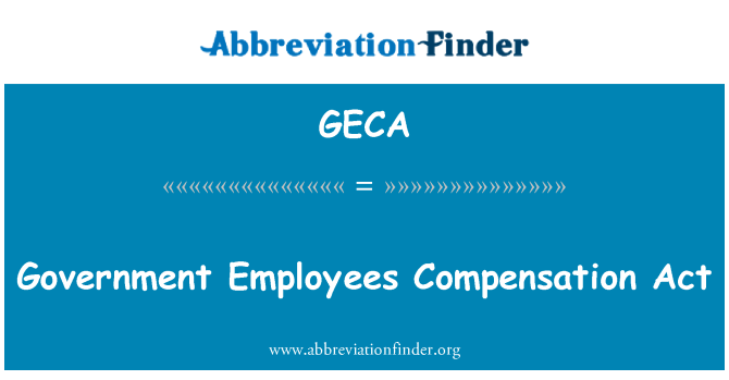 GECA: Regierung Mitarbeiter Compensation Act