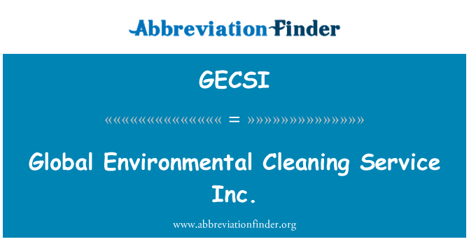 GECSI: Inc. globali ambjentali tas-servizz tat-tindif