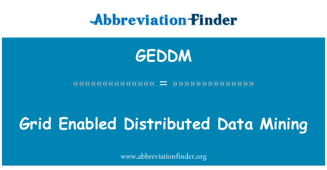 GEDDM: Griglia attivata Distributed Data Mining