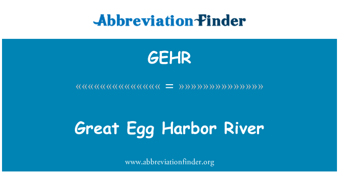 GEHR: Egg Harbor řekou
