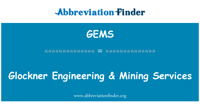 GEMS: Glockner