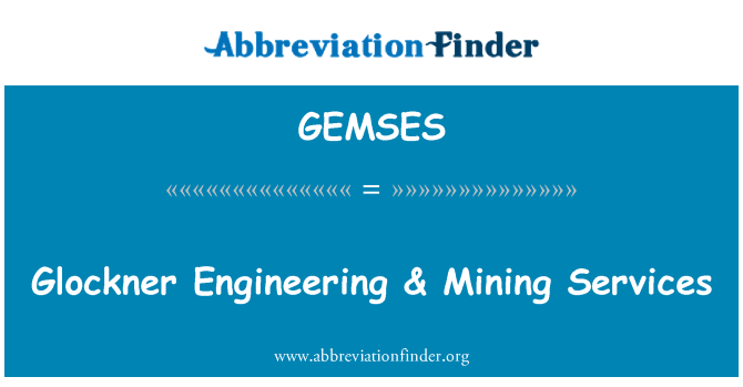 GEMSES: Glockner