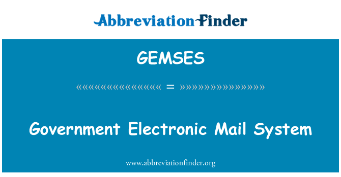 GEMSES: Sistem surat elektronik pemerintah