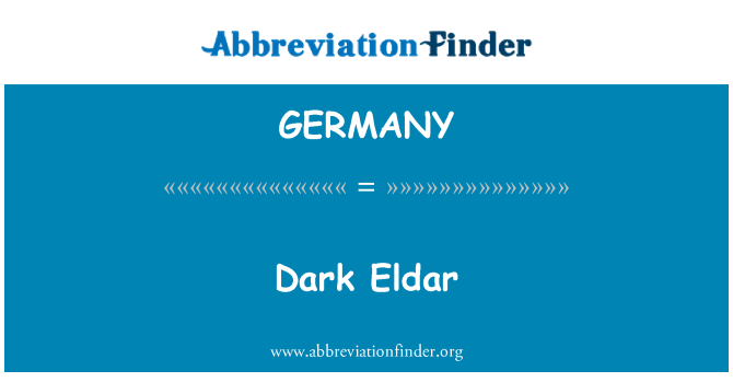 GERMANY: ダークエルダー