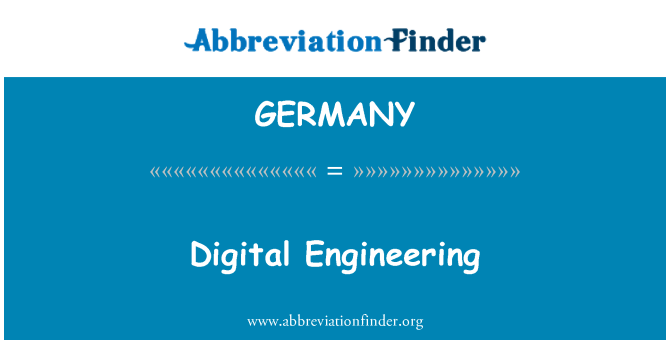 GERMANY: Digital Engineering